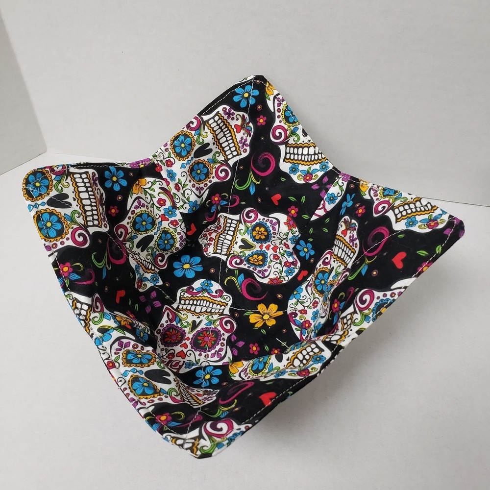 Handmade Bowl Cozy Sugar Skull Theme For Holding Warm Or Cold Bowls Gift Holiday